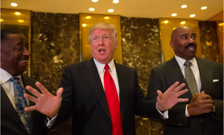 Steve Harvey and Donald Trump